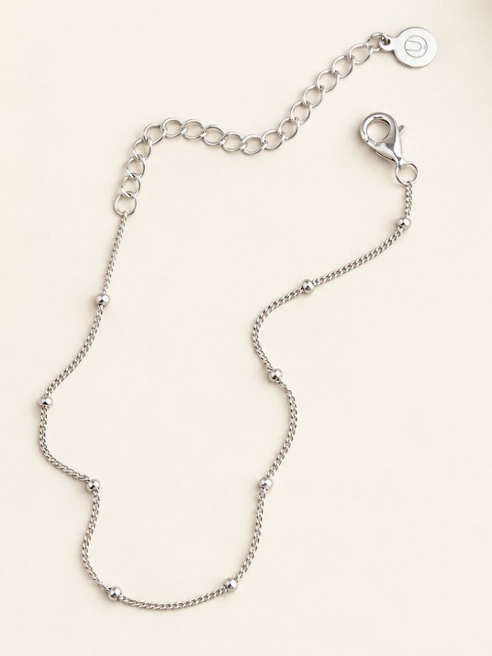925 Sterling Silver Satellite Chain Bracelet Dainty Adjustable